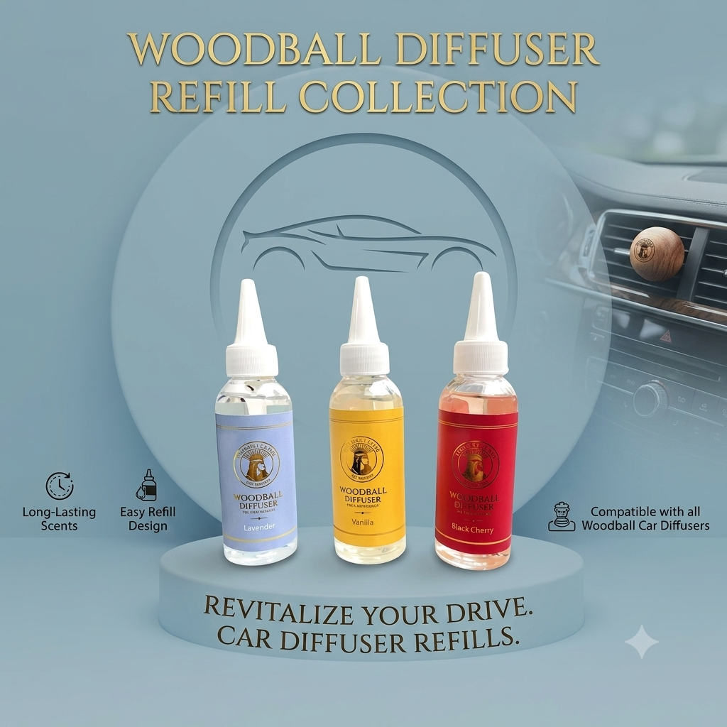 Wood Ball Car Perfume – Korean car perfume refill 100 ML