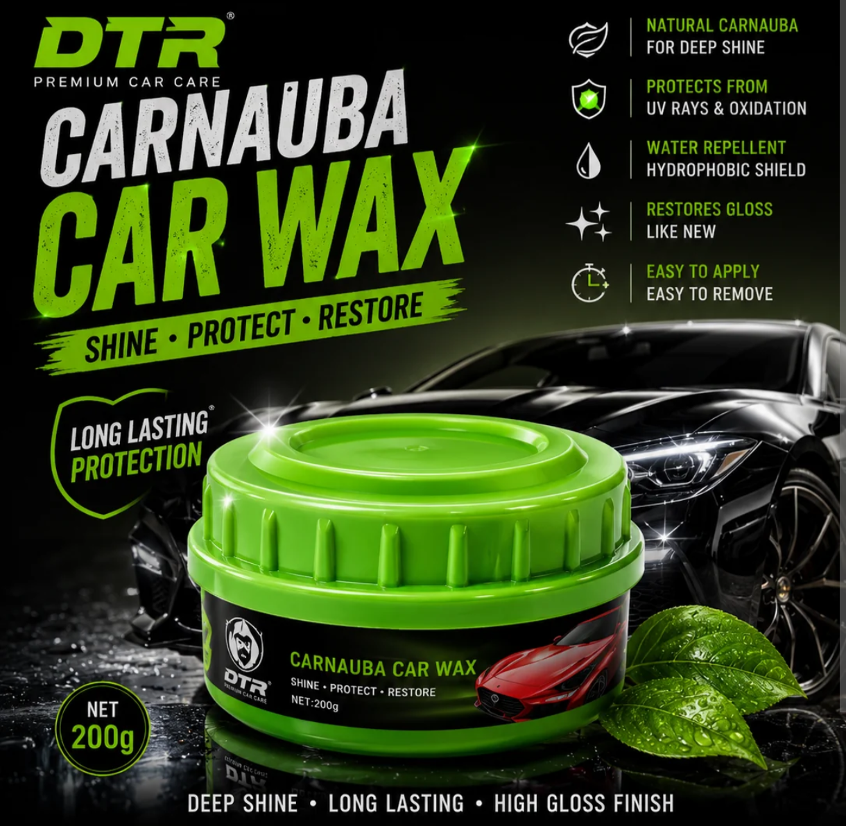 DTR Car Wax Polish for a Brilliant Shine and Long-Lasting Protection