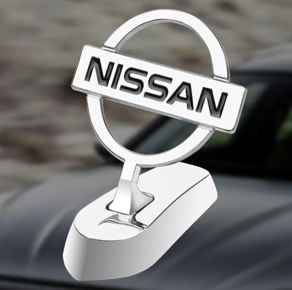 Car 3D Emblem for Nissan Patrol, Car Front Bonnet Chrome Logo Badge Front Hood Ornament, Car Accessories