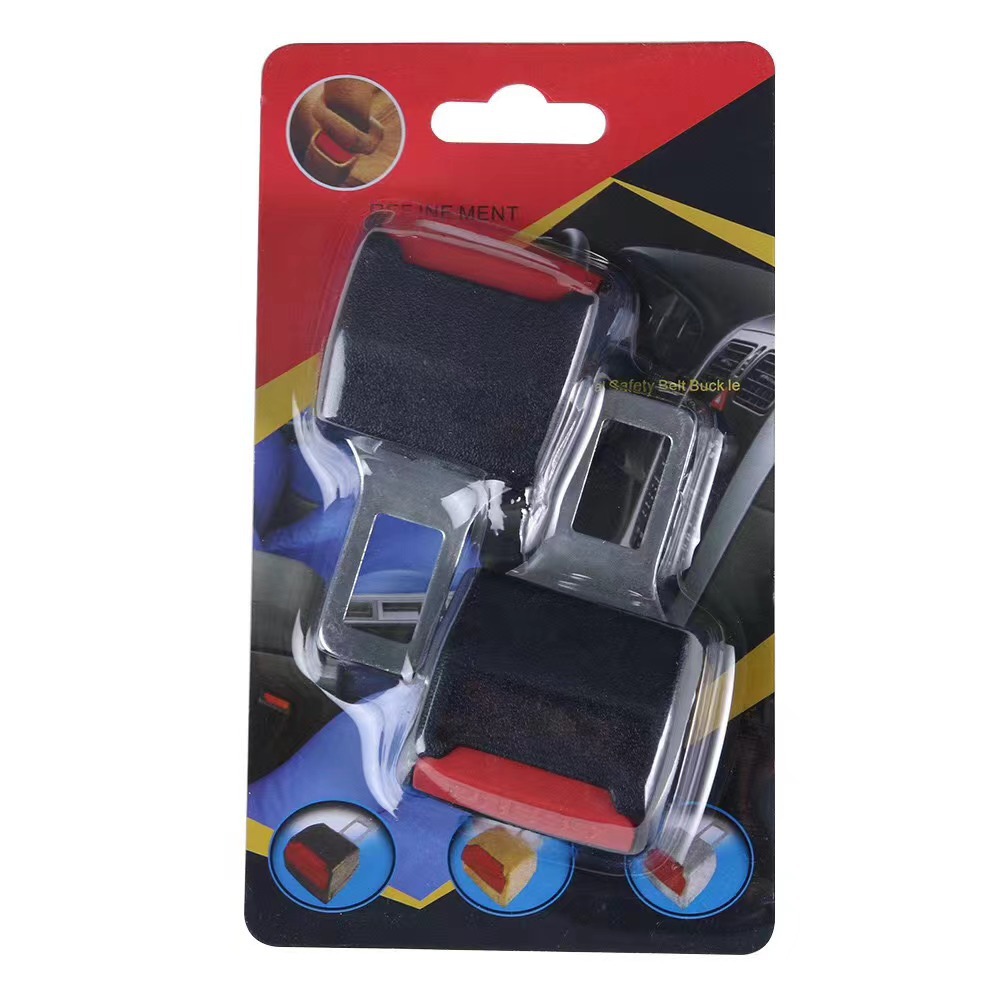 2Pcs Car Safety Belt Extender Safety Seatbelt Lock Buckle Plug Socket Belt Padding Extension Buckle Plug Clip Car Interior Accessories