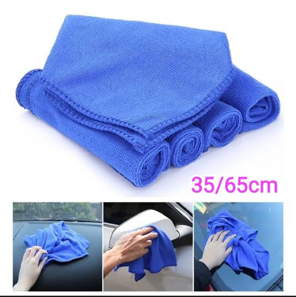 35/65Cm Micro Fiber Bike/Car/Home Cleaning Towel Single Layer Big Size - 1 Piece