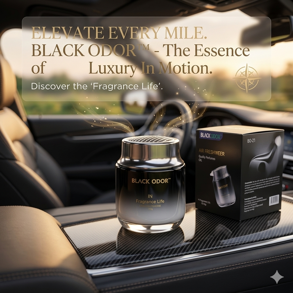 BKN BLACK ODOR Premium Car Gel Air Freshener Stylish – Crystal Design | Effective Odor Eliminator & double-sided Tape | Car Interior Fragrance Deodoriser (BO-21, Dream 120g)