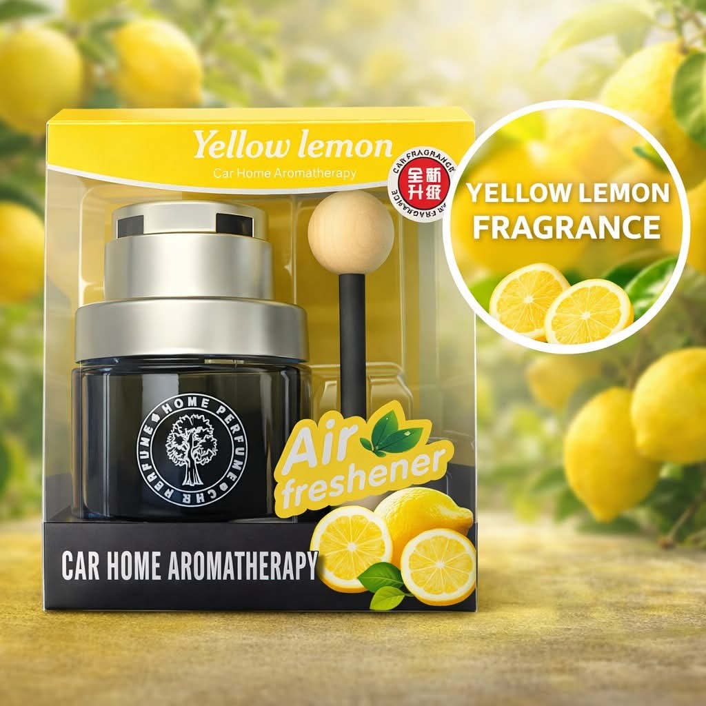 Car Air Freshener Perfume Diffuser For Console - Lemon