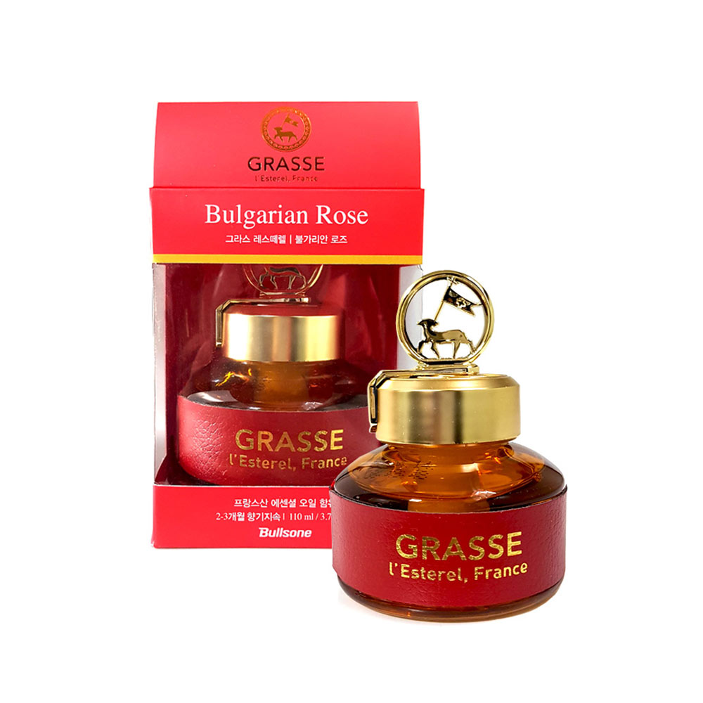 Grasse Natural Car Air Fresheners, Luxury Car Perfume (Bulgarian Rose)