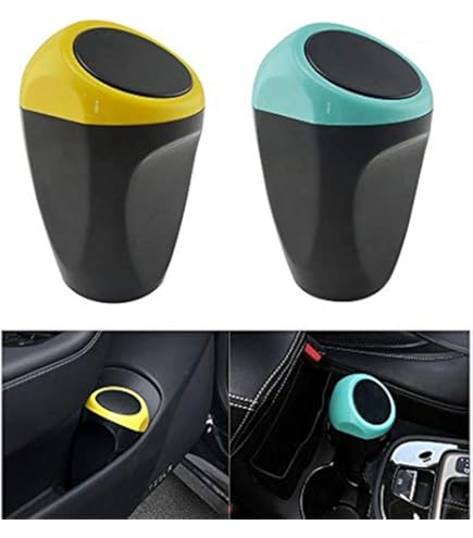 Mini Car Trash Can Portable Automobile Interior Waste Basket