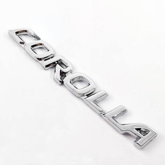 1 Pcs COROLLA Letter Logo Car Auto Decorative Emblem Badge Sticker Decal Replacement For TOYOTA